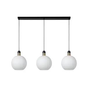 Lucide Julius Modern Bar Pendant Light - 3xE27 - Opal