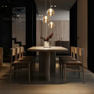 Height-Adjustable 3-Light Pendant Light Amber