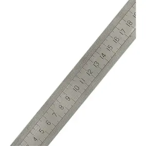 1000mm Steel Ruler - Metric & Imperial Markings - Hanging Hole - 40 Inch Rule