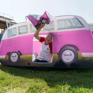 Volkswagen Pink Camper van Pop up 3-man Tent