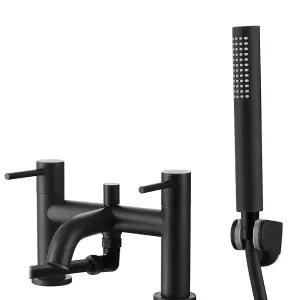 Aquarius RF-Series Bath Shower Mixer Tap inc Kit Matt Black