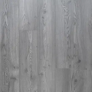 Woodl Epping Oak Grey Wood Effect 8mm Thick Laminate Flooring For All Rooms & Contract Commercial Usage 1.99 m²Per Pack