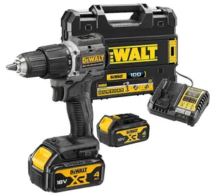 Dewalt 18v XR Brushless Twin Pack Compact Combi Hammer Drill + Impact Driver 4ah