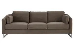 Interiors by Premier Freda 3 Seat Grey Sofa