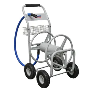 Sealey Heavy Duty Hose Reel Cart Lightweight Durable Tubular Steel Design HRCHD