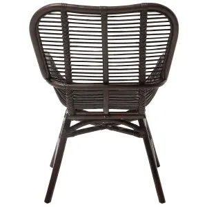 Dining Chair TOGO Rattan Dark Brown