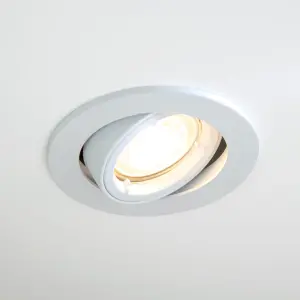 Arlec Single Adjustable Downlight White Finish