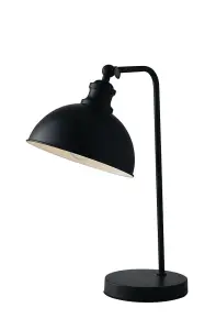 Luminosa Charleston Table Task Light, Black White, E27