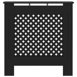 MDF Radiator Cover Black 78 cm