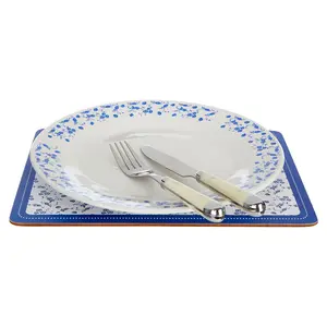 Maison by Premier Set Of Four Blue Rose Placemats