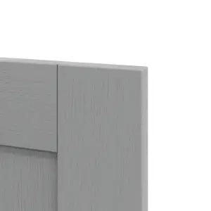 GoodHome Alpinia Matt slate grey wood effect Shaker Tall larder Cabinet door (W)600mm (H)1467mm (T)18mm