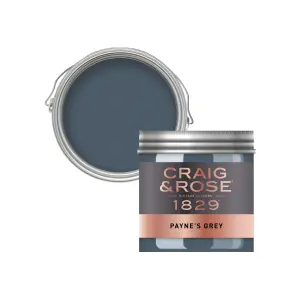 Craig & Rose 1829 Payne's Grey Chalky Emulsion paint, 50ml