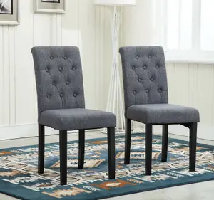 MCC Direct Fabric Dining Chairs Grey