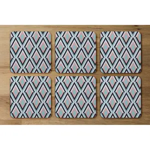 Square 6 Piece Coaster Set (Set of 6)