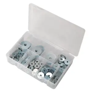 Sealey Repair Washer Assortment 240 Pieces M5-M10 Metric Zinc Plated AB059RW