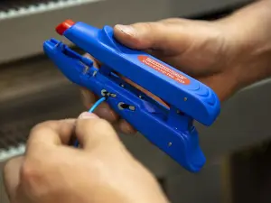 Weicon Duo-Crimp No. 300: Wire Stripping and Crimping Tool for Professionals and DIY Enthusiasts