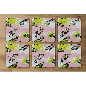 Square 6 Piece Coaster Set (Set of 6)