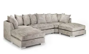 Alaska U-Shaped Corner Sofa Truffle