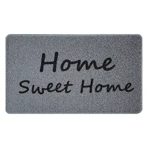 Nicoman Spaghetti Novelty UV Print Door Mat Grey 75 x 45cm - Home Sweet Home