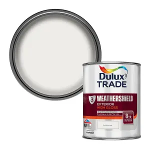 Dulux Trade Pure brilliant white Gloss Multi-surface paint, 1L