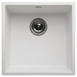 Astini Scuti 1.0 Medium Bowl White SMC Synthetic Inset/Undermount Kitchen Sink