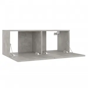 Berkfield TV Cabinet Concrete Grey 80x30x30 cm Engineered Wood