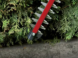 Einhell 46cm Cordless Hedge Trimmer 18V Power X-Change Laser Cut Steel With Wall Mount GE-CH 1846 Li-Solo - Body Only