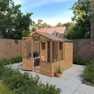 Mercia 8x6 Apex Greenhouse combi shed - Assembly required