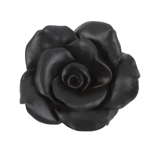 Something Different Resin Rose Incense Stick Holder Black (One Size)