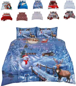 Christmas Festive-Season DUVET SET 3D Print Polycotton Bedding Set