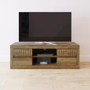 GFW Cartmel TV Unit Knotty Oak