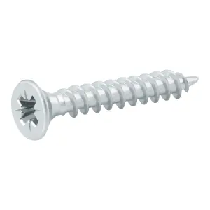 Diall Double-countersunk Zinc-plated Carbon steel Screw (Dia)4mm (L)30mm, Pack of 20