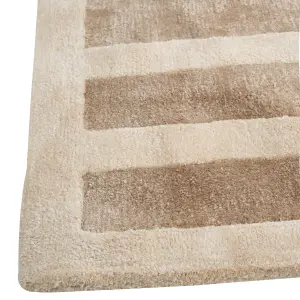 Viscose Area Rug 160 x 230 cm Beige and Brown MAHRIN