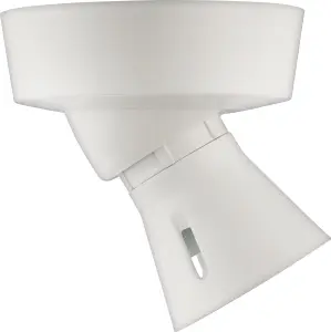 BG White Bayonet cap (B22) Angled Batten lampholder