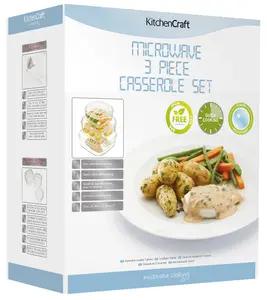 KitchenCraft Microwave Casserole 3 Piece Set