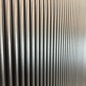 Fluted Contemporary Wall Panel In Black Wood Effect