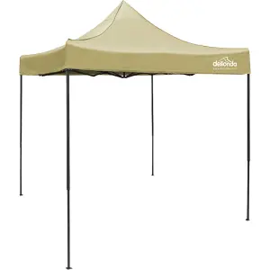 Heavy Duty 2x2m Beige Pop-Up Gazebo for Outdoor Events