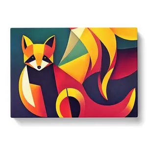 Fox - Wrapped Canvas Print 40cm H x 60cm W x 3cm D