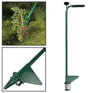 Long Handled Easy Weeder Killer Grabber - Lightweight - Easy Ejection Mechanism - Weed Puller Root Remover