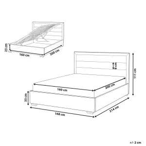 Velvet EU King Size Ottoman Bed Orange ROUEN