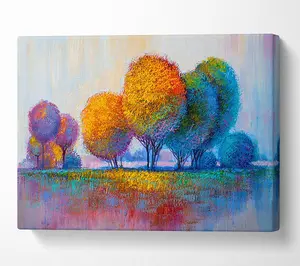 Trees In The Distant Canvas Print Wall Art - Medium 20 x 32 Inches