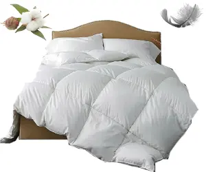 100% Natural Duck Feather Duvet - BED size - Duck Feather and Duck Down 13.5 & 15 TOG Quilts - Single/Double/King & Super King Qui