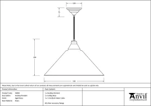 Aged Brass Hockley Pendant Light