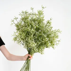 Blooming Artificial - Multi-Pack of Artificial Gypsophilia Stems - Indoor Use