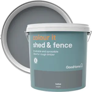 GoodHome Colour it Tulsa Matt Fence & shed Stain, 9L