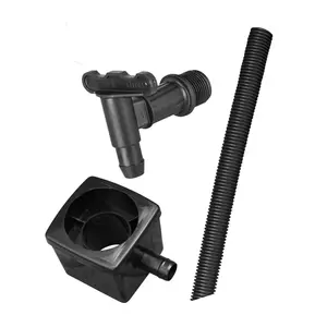 230L Large Garden Round Plastic Water Butt Set Including Tap with Stand and Filler Kit