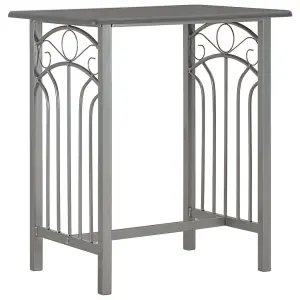 Berkfield 3 Piece Bar Set Wood and Steel Anthracite