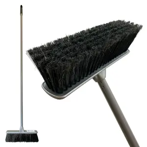 Indoor Broom Soft Sweeping Brush - Silver