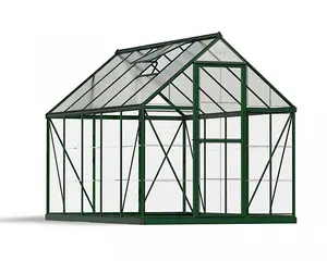 Greenhouse Hybrid 6X10 - Polycarbonate - L306 x W185 x H208 - Green