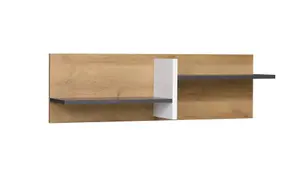 Memone Scandinavian Wall Shelf 100cm - Golden Oak - W1000mm x H300mm x D220mm